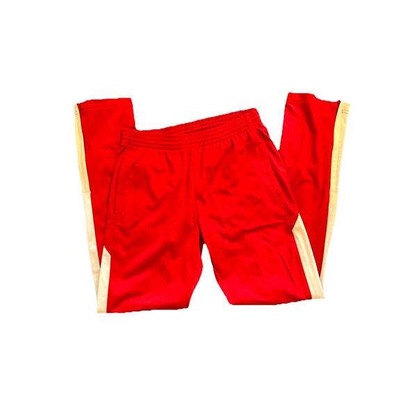 Augusta Sportswear Lifeguard Track Pants XS Red White Drawstring Elastic Waist - Picture 1 of 4